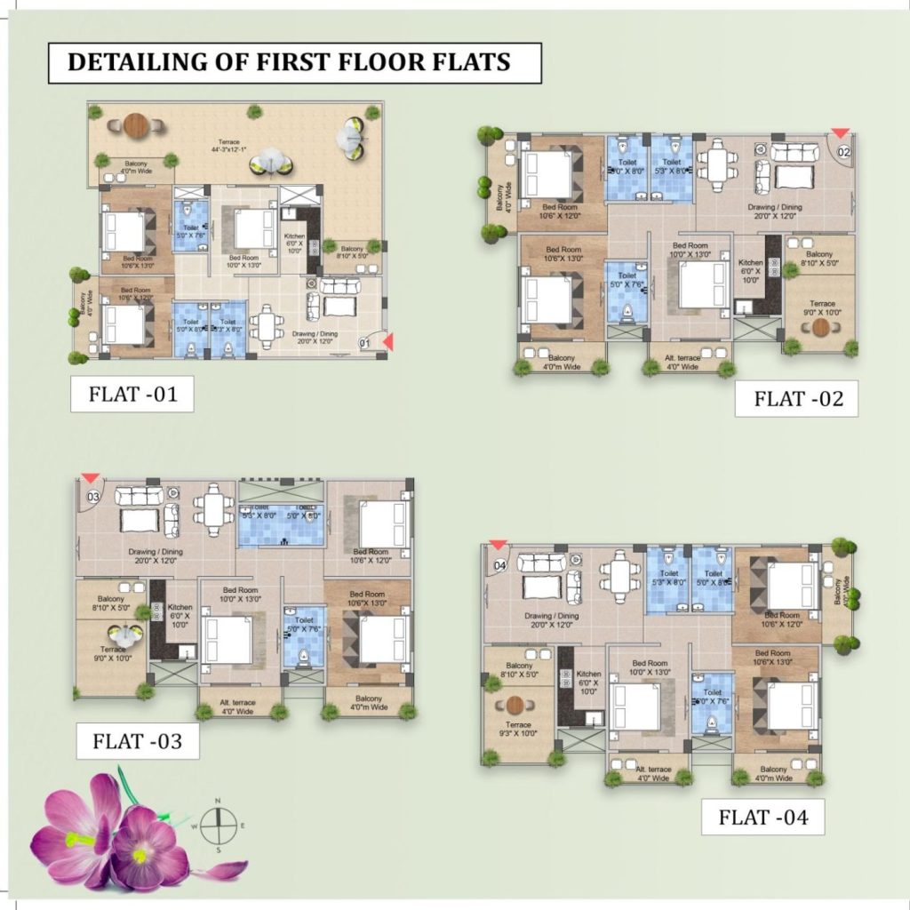 R.R. Meadow View, Danapur — 3d first 01 04