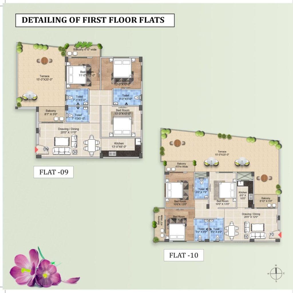 R.R. Meadow View, Danapur — 3d first 09 10