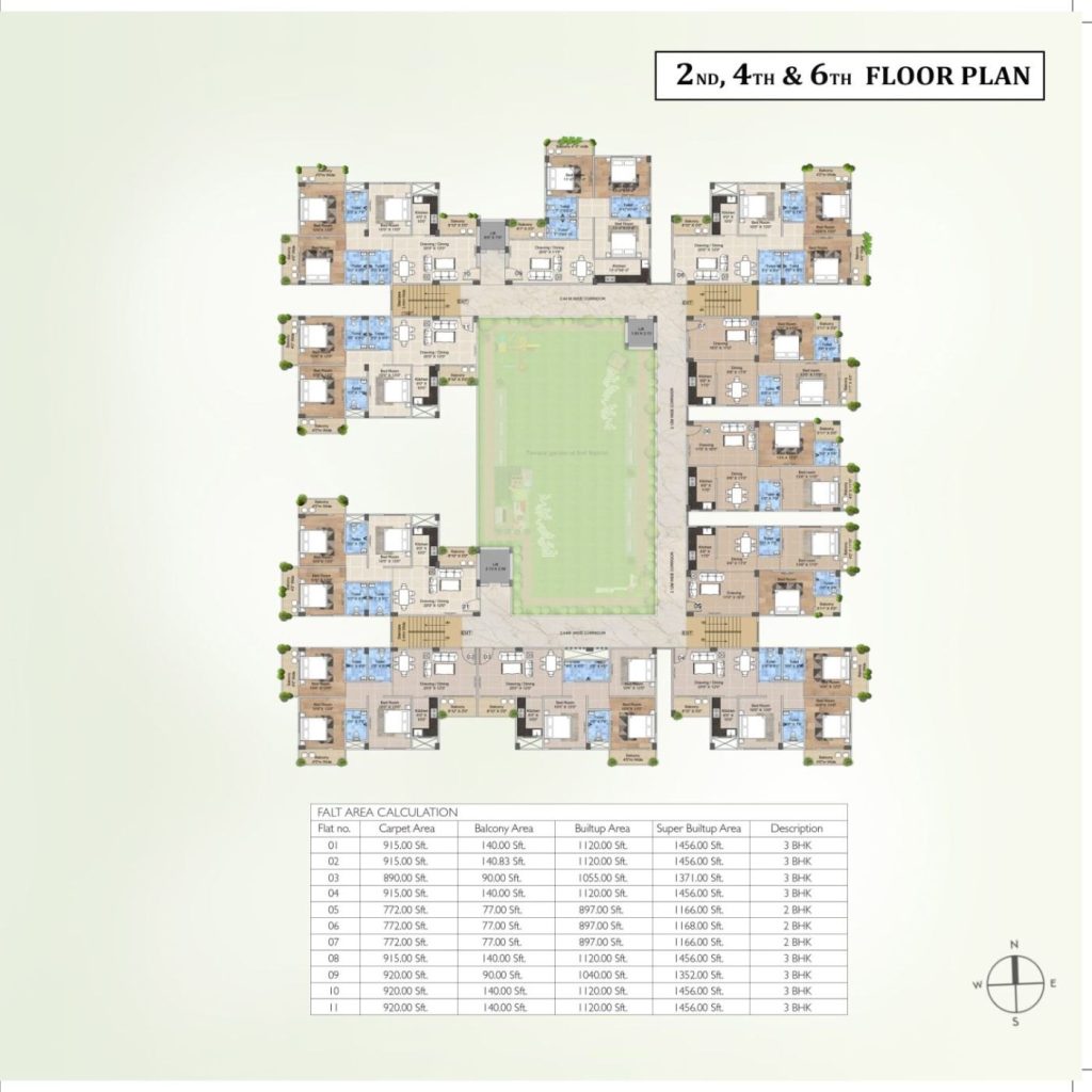 R.R. Meadow View, Danapur — plan 2 4 6