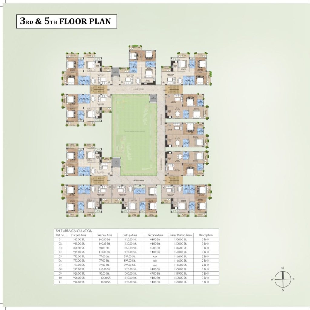 R.R. Meadow View, Danapur — plan 3 5